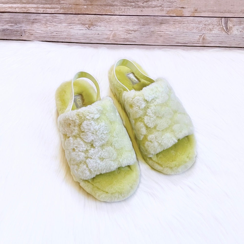 UGG Women’s Fluff Yeah Slide Poppy In Pollen - Picture 4 of 8
